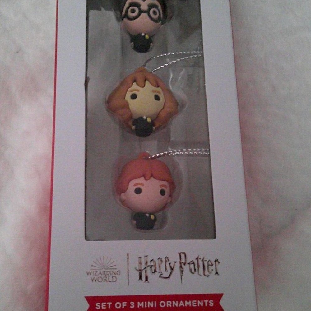 Hallmark Harry Potter Mini Christmas Ornament Set of 3 New